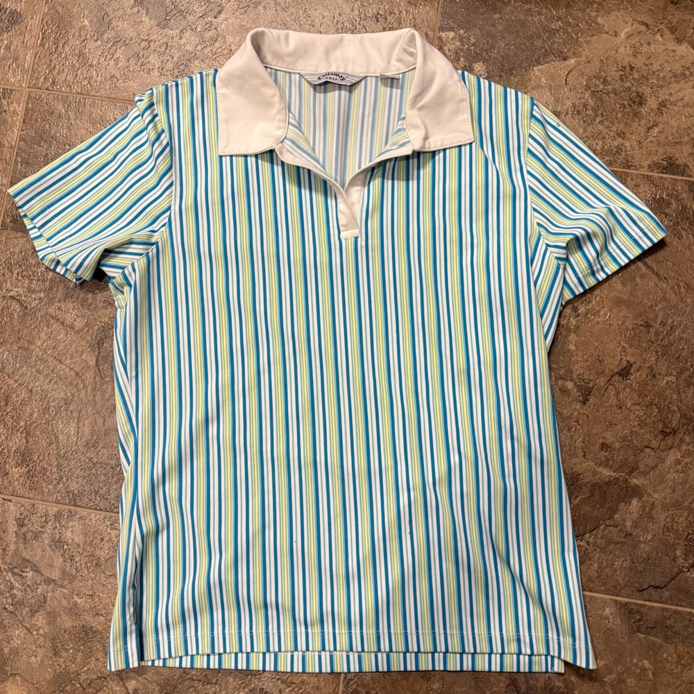 Callaway Striped Golf Polo Shirt